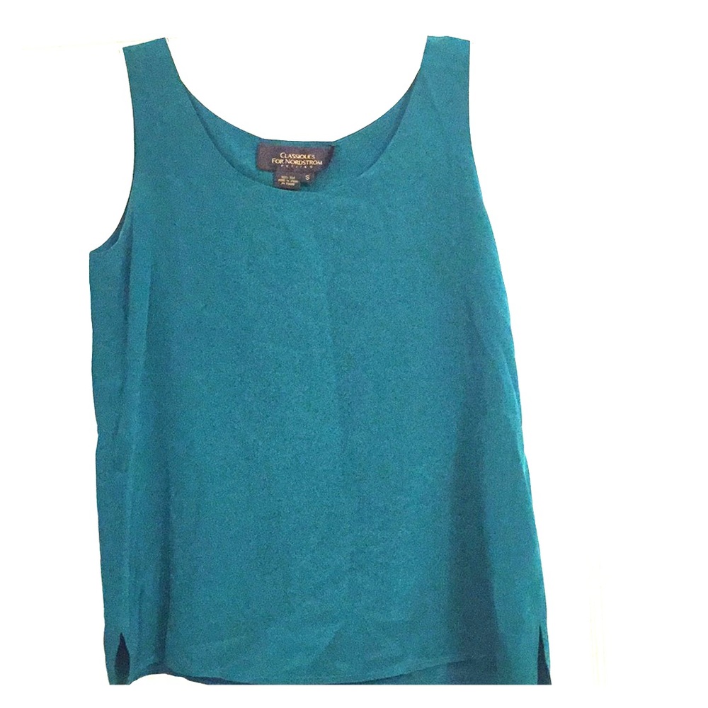 💯 SILK Nordstrom tank shell with lining
